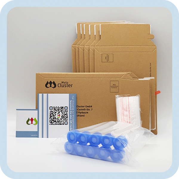 10x Versandmaterial komplett (blau)